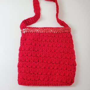 Handmade Red Crochet Purse